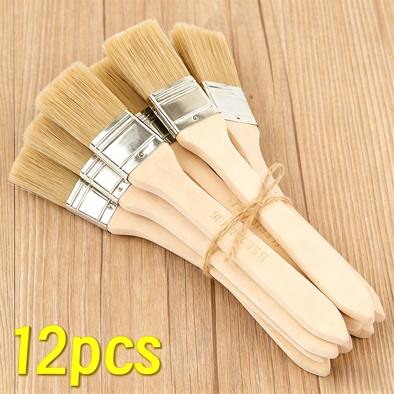 Furniture Joint Hardware - 1–24-teiliges professionelles Pinselset mit Holzgriff für