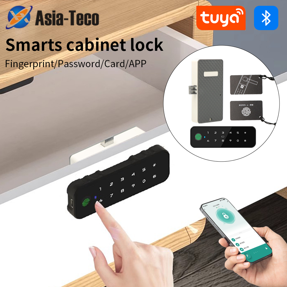 Furniture And Hardware - Tuya Bluetooth Smart Holz Schrank Fingerprint