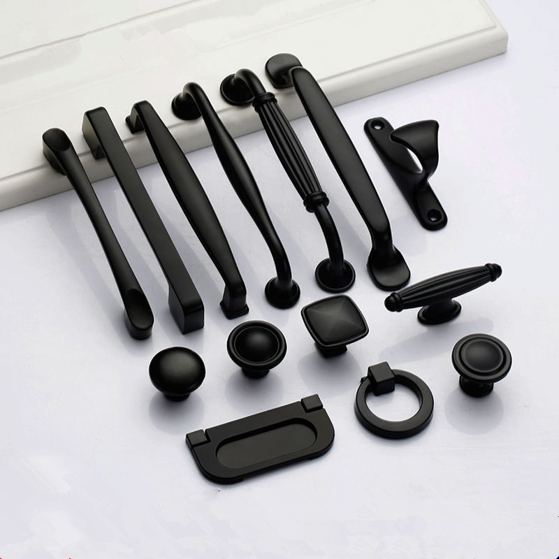 Furniture Hardware Restoration - Schwarze Griffe für Möbel, Schrankknöpfe und