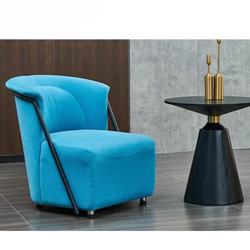 Furniture For Hardware Shop - l Luxuriöser, moderner Freizeitmöbel-Café-Stoffstuhl mit Hardware-Handlauf,