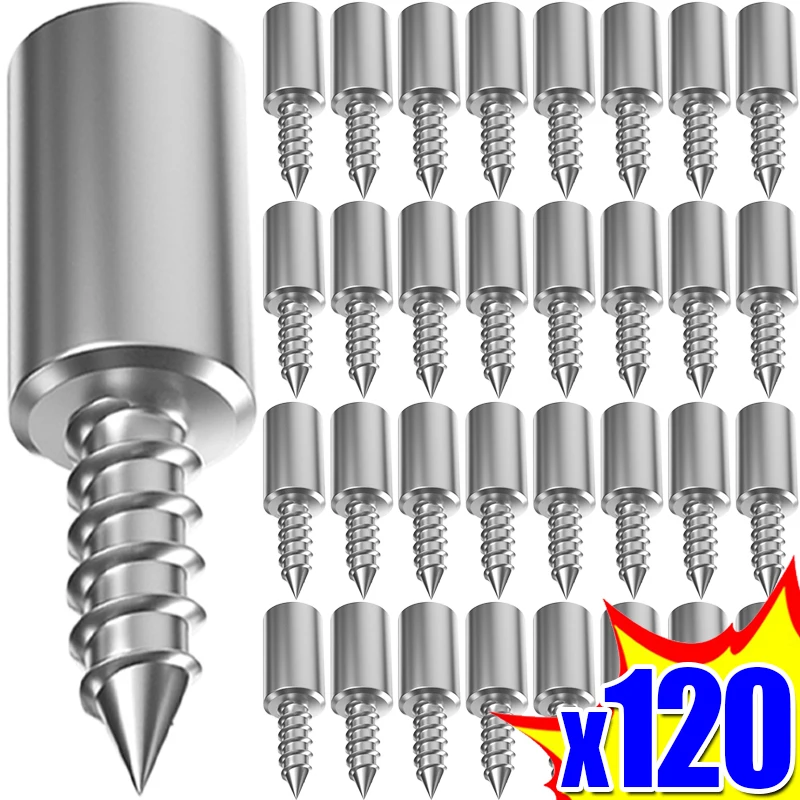 Shelf Peg Support - 120/10 Stück selbstschneidende Schrauben für Regalplattenhalter,