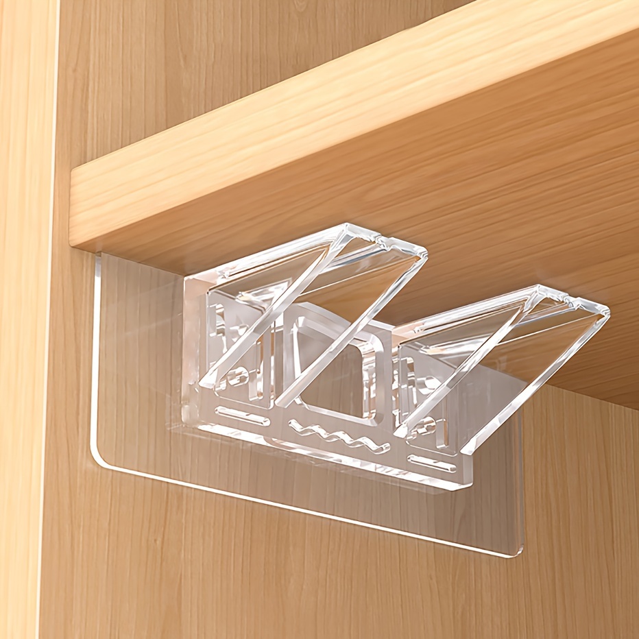 Shelf Peg Support - 6/12 Stück Regalstützklammern, selbstklebende Clips für
