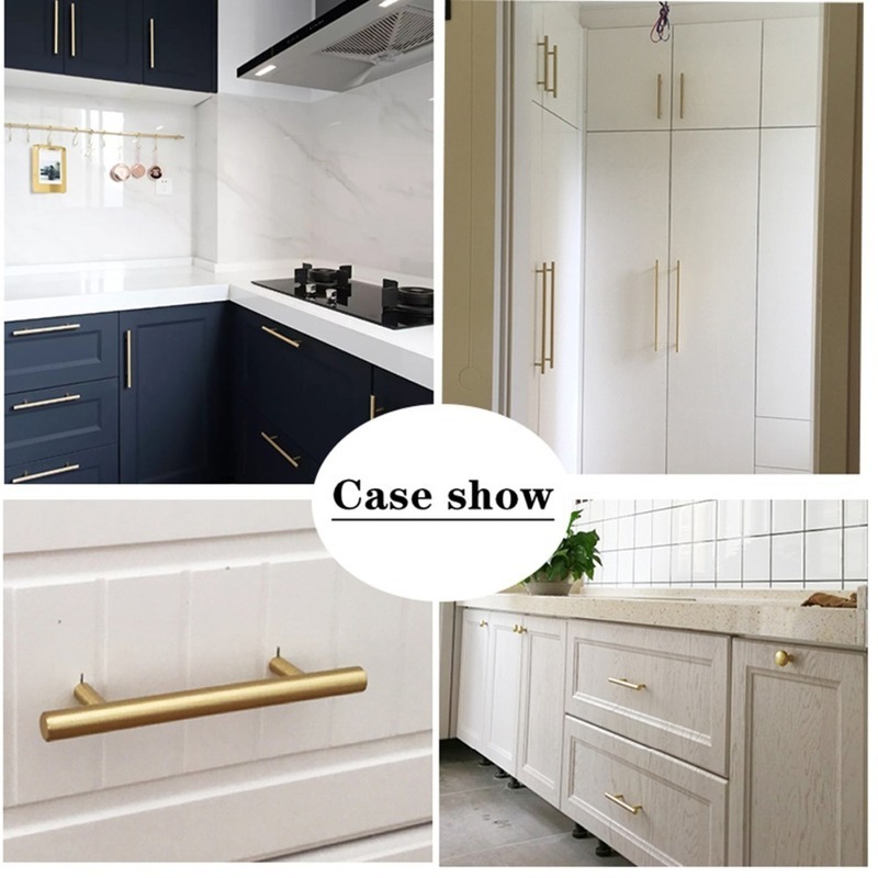 Moderne goldfarbene, gebürstet – Furniture Hardware Restoration Bewertung und Preis