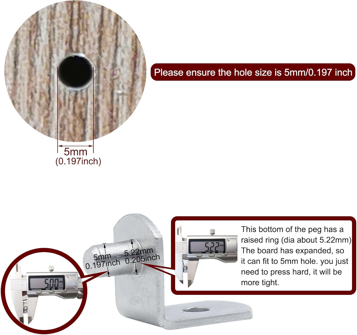 5 mm Regalklammern, L-förmige  – Shelf Peg Support Bewertung und Preis