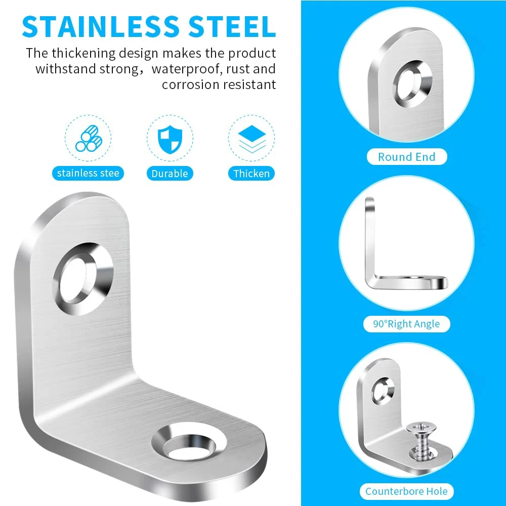 Edelstahl L-Winkelhalterungen  – Shelf Peg Support Bewertung und Preis