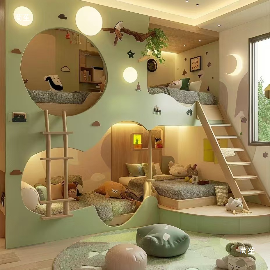 Massivholz-Kinderbett Hoch- un – Furniture Hardware Lowes Bewertung und Preis